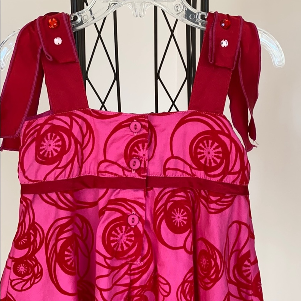 Baby Lulu dress with rhinestone on straps - Picture 6 of 8